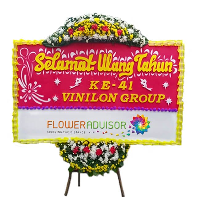 Papan Bunga Anniversary