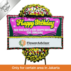 Hadiah Ulang Tahun - Karangan Bunga Premium