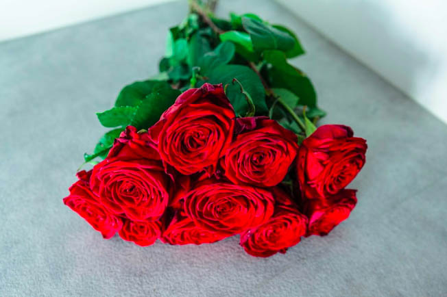 Red rose bouquet