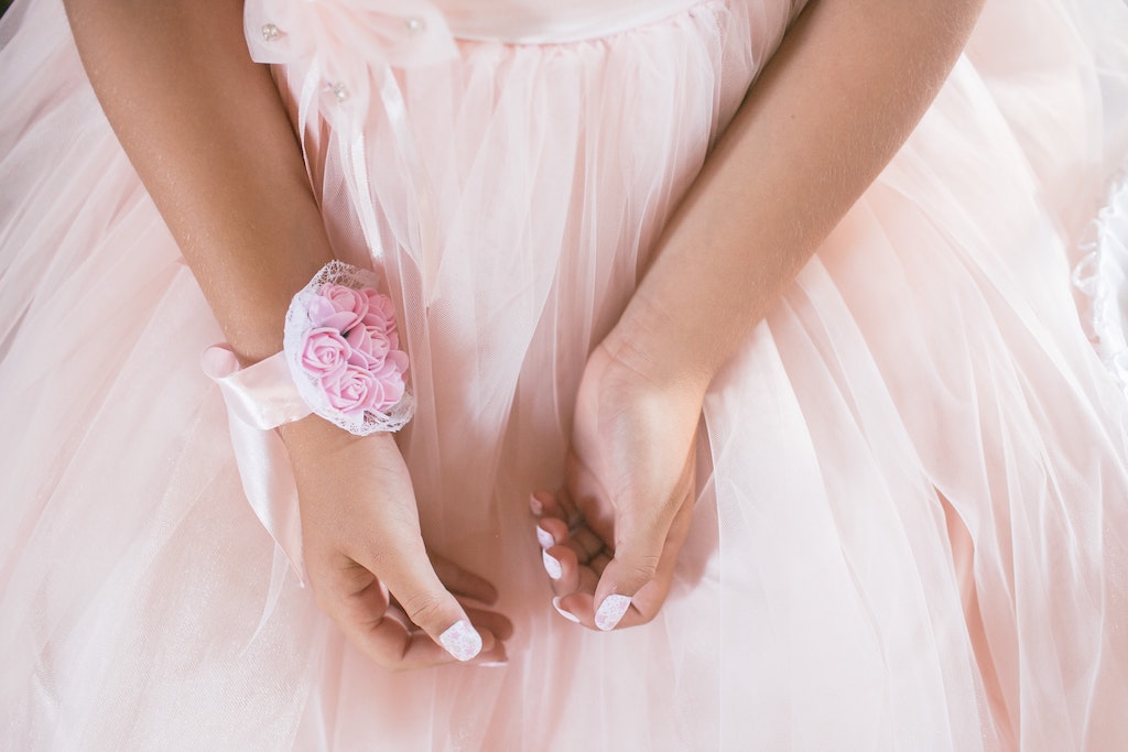 Pink corsage