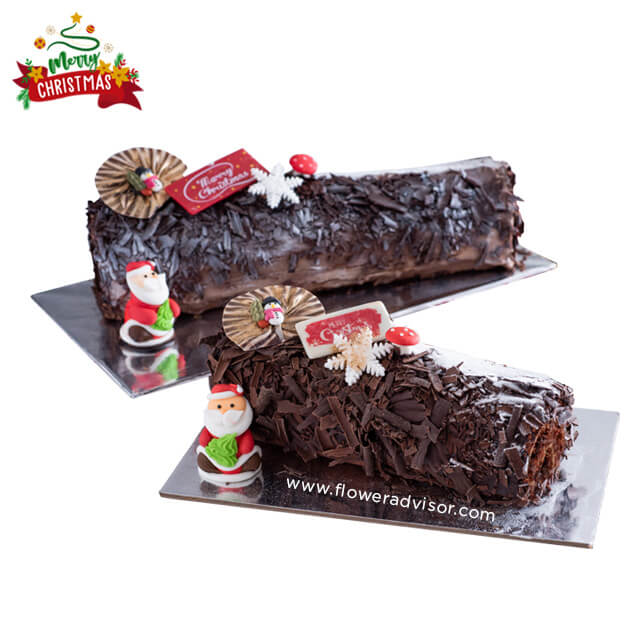 Yule Log Cake