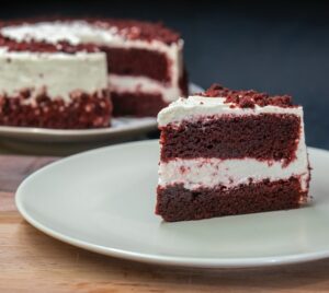 Red velvet cake is Popular Chinese New Year Sweets in Singapore