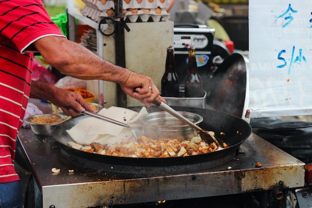 Turnip cakes are Chinese New Year Snacks in Singapore