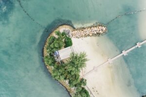 Sentosa Island is one of the most romantic spots in Singapore