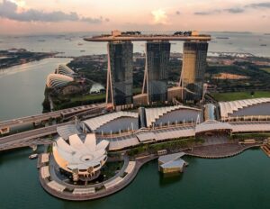Marina Bay Sands is one of the most romantic spots in Singapore
