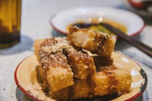 Nian gao is a Chinese New Year Traditional Food in Singapore