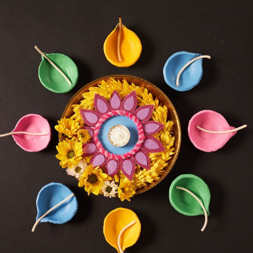 Scented Candles and Diyas